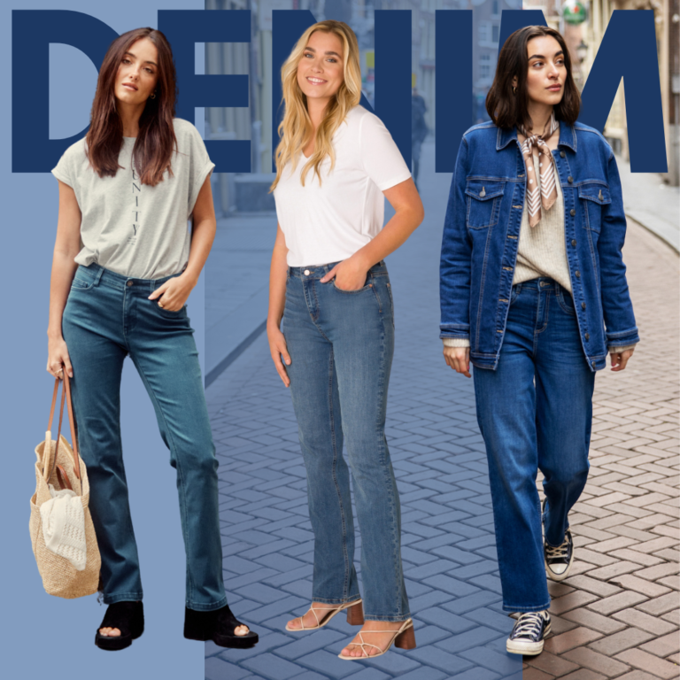 DENIM straight jeans modetrend 2024