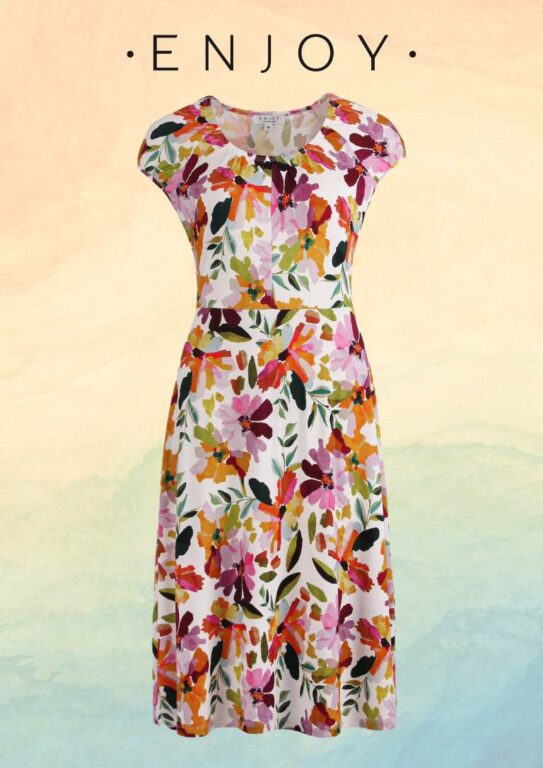 Enjoy bloemenprint jurk