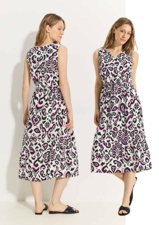 Cecil maxidress wit print