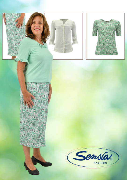 Sensia groene rok co-ord