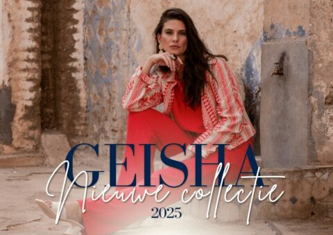 Geisha womenswear. De nieuwste collectie van zomer 2025 is binnen - koraalrood