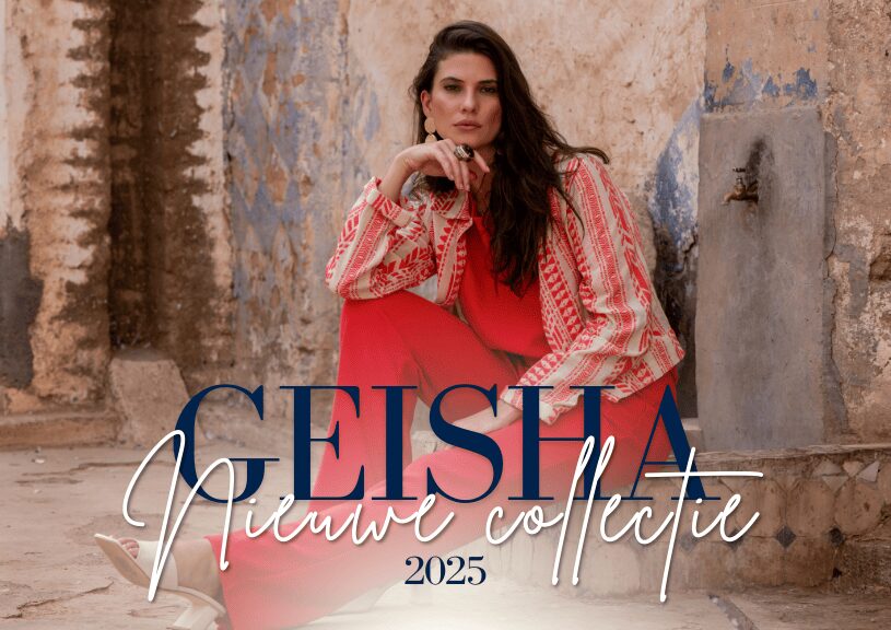 Geisha womenswear. De nieuwste collectie van zomer 2025 is binnen - koraalrood