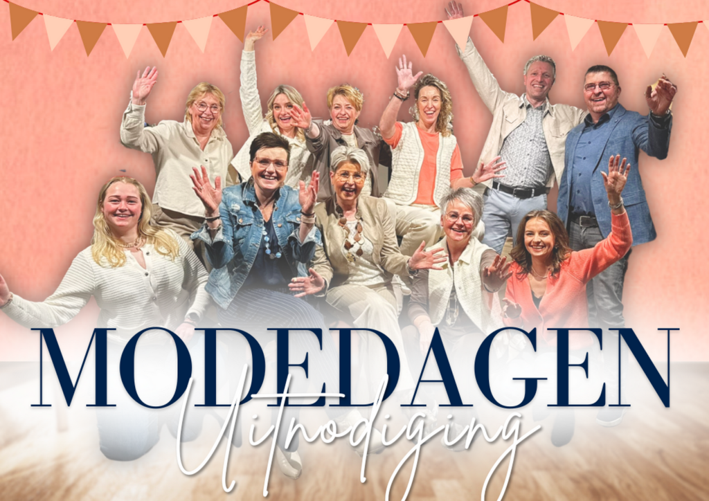 Donderdag 27 maart t/m zaterdag 29 maart organiseren wij de modedagen.