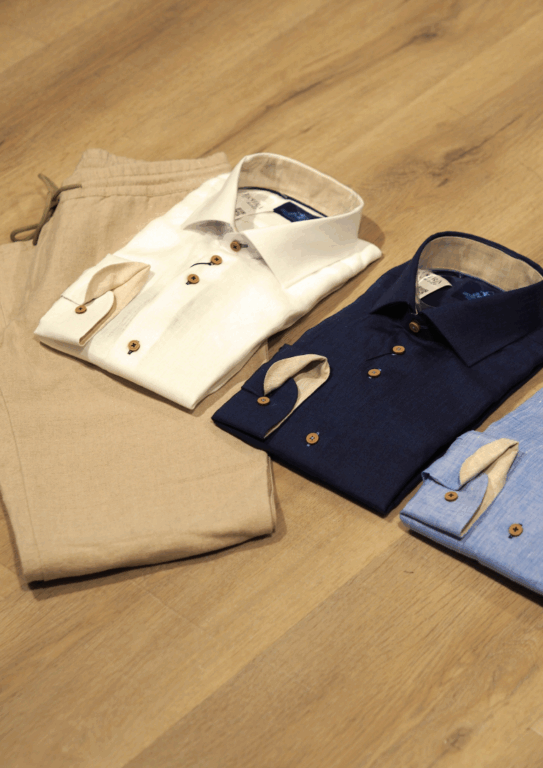 Linnen broek alberto mannenmode luchtige zomermode