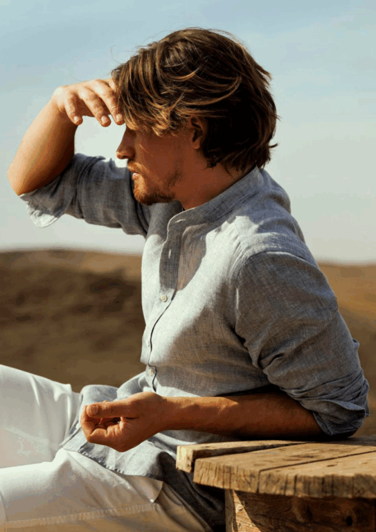 Linnen mannenmode linnenkleding shoppen luchtige zomermode Dijkstra Mode