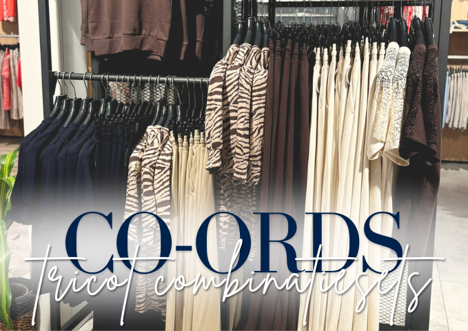 Co-ords combinatiesets tricot sweatstof Soyaconcept bij Dijkstra Mode