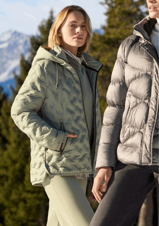 Winterjas lichtgroen mintgroen barbara lebek jacks outdoor buitenjas dames winterjassen