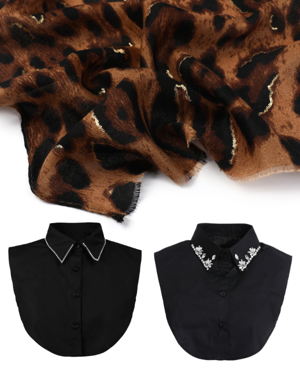 Kraagjes met glitterdetail