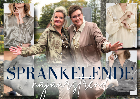 Sprankelende najaarstrend glitter en glans bij Dijkstra Mode