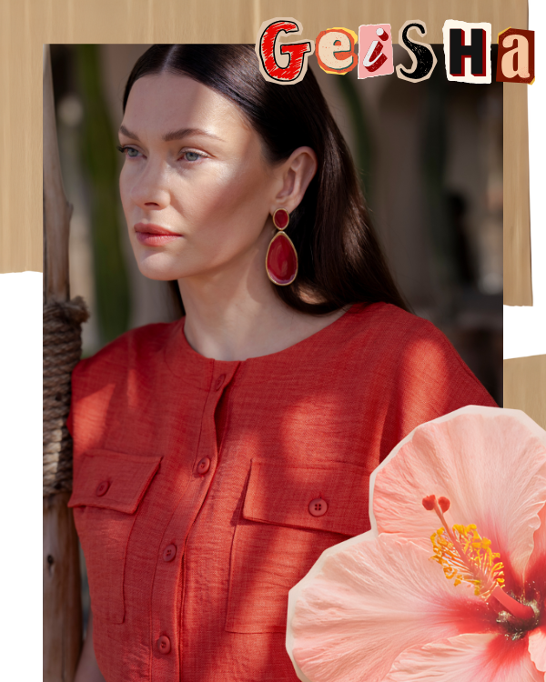 Geisha rood felrood kleurrijke collectie zomer 2026 trendkleur modekleur voorjaar dijkstra mode feanwalden