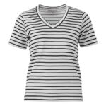 T-shirt V-hals streep