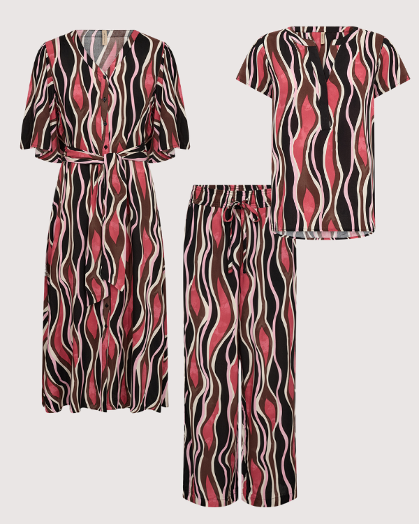 Soyaconcept gestreepte co-ord luchtige ouftit met strepen